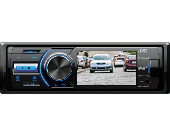 JVC, KD-X561DBT 1-DIN AV grotuvas su 3" ekranu, Bluetooth     